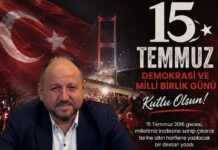 Halef Bilgiç’ten 15 Temmuz Demokrasi ve Millî Birlik Günü mesajı!