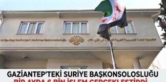 Suriye’nin Gaziantep’teki Başkonsolosluğu, vatandaşlarına yoğun tempoda hizmet veriyor