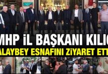 MHP Gaziantep İl Başkanı Kılıç, esnafın sorunlarını dinledi