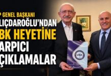 Kılıçdaroğlu, UBK heyetine konuştu : “Övgü yoldan çıkarır, eleştiri düzeltir!”