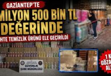Binlercesi ele geçirildi! Gaziantep’te sahte temizlik ürünü operasyonu