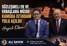 AK Parti Gaziantep Milletvekili Şahin’den uzman erbaş ve erlere müjde!