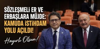 AK Parti Gaziantep Milletvekili Şahin’den uzman erbaş ve erlere müjde!