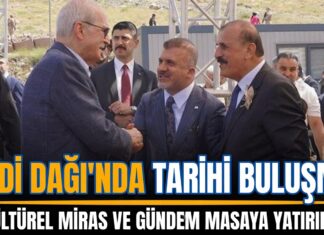 Cudi Dağı’nda önemli buluşma: TBMM Başkanı Kurtulmuş, Kadooğlu ile görüştü