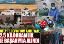 Özellikli cerrahi başarısı: Gaziantep’te hastanın rahminden 2.5 kiloluk dev miyom çıkarıldı!