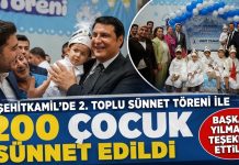 Şehitkamil Belediyesi’nden 200 çocuk için sünnet şölen