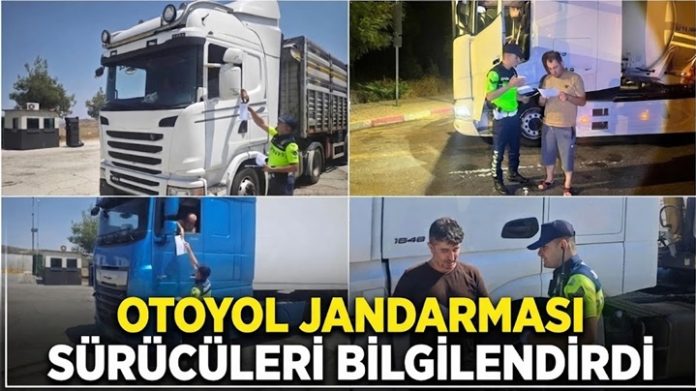 Gaziantep'te otoyol jandarmasından sürücülere hayati uyarılar