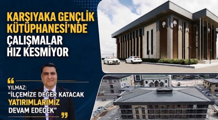 Yılmaz açıkladı: Karşıyaka Gençlik Kütüphanesi'nde çalışmalar hızla ilerliyor