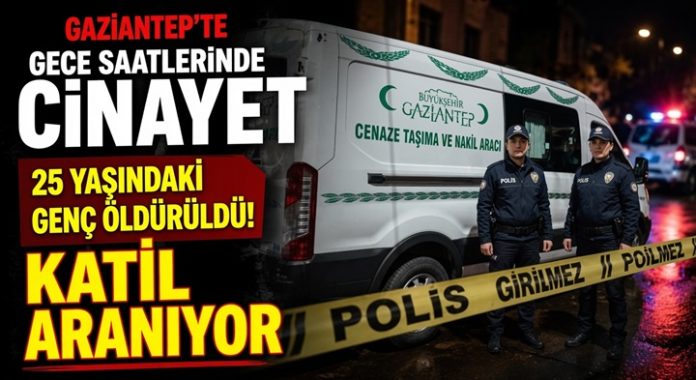 Gaziantep'te kanlı gece! 25 yaşındaki genç öldürüldü