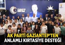 AK Parti Gaziantep’ten yetim çocuklara anlamlı eğitim desteği
