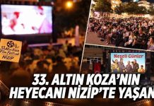 Altın Koza rüzgarı Nizip’te esti: Vatandaşlar “Neşeli Günler”i izledi