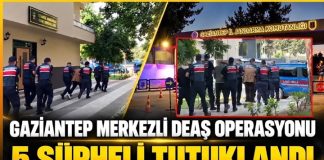 Gaziantep merkezli DEAŞ operasyonunda 5 tutuklama