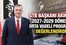 Akıncı: “Gaziantep üretim ve ihracat tecrübesiyle, sürece katkı sunmaya devam edecek”
