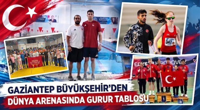 Gaziantep’in sporcuları dünyada zirvede: 8 ayda 8 branşta madalya yağmuru