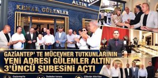 Gaziantep’te dededen toruna kuyumculuk mirası: Gülenler Altın 3’üncü şubesini açtı