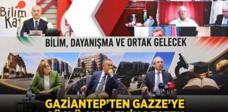 Gaziantep’ten Filistin üniversiteleriyle güçlü dayanışma mesajı verildi