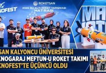 HKÜ Teknogaraj Meftun-u Roket Takımı, TEKNOFEST’te üçüncü oldu
