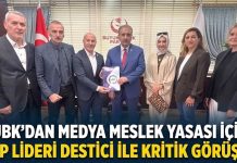 Medya camiasının gözü bu yasada: UBK’dan BBP lideri Destici’ye kritik ziyaret