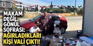 Mütevazi kahvaltı sofrasında ağırladıkları bisikletli kişi Gaziantep Valisi Çeber çıktı!