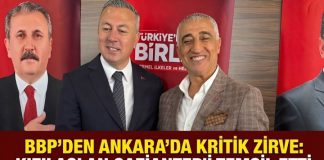 BBP Gaziantep İl Başkanı Kızılaslan, Sivas Büyükşehir Belediye Başkanı Uzun ile görüştü