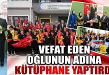 Bir babanın evlat sevgisi Gaziantep’te kütüphaneye dönüştü