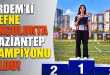 Erdem Koleji öğrencisi Defne Demirpençe Gaziantep şampiyonu oldu