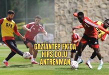 Gaziantep FK hücum çalıştı