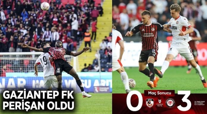 Gaziantep FK kendi evinde hezimete uğradı: 0-3