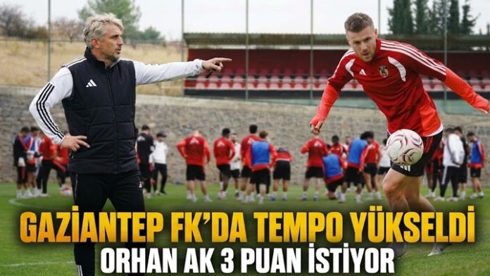 Gaziantep FK’da Başakşehir maçı hazırlıkları sürüyor