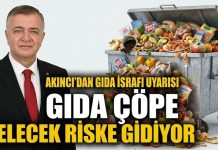 Gaziantep Ticaret Borsası Başkanı Akıncı’dan gıda israfı uyarısı