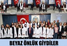 Gaziantep Üniversitesi’nde kimyager adayları beyaz önlüklerini ilk kez törenle giydi