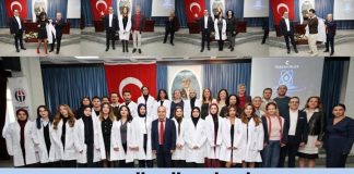 Gaziantep Üniversitesi’nde kimyager adayları beyaz önlüklerini ilk kez törenle giydi