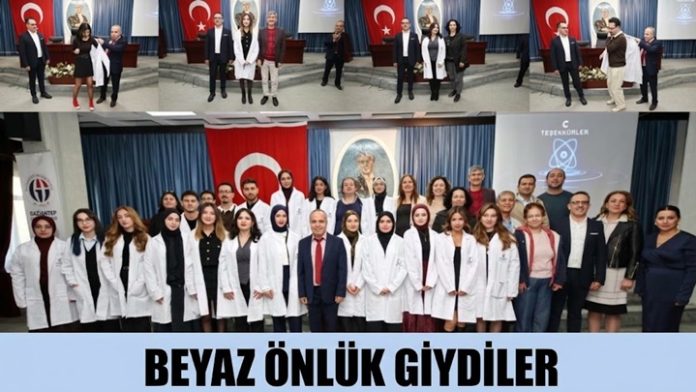 Gaziantep Üniversitesi’nde kimyager adayları beyaz önlüklerini ilk kez törenle giydi