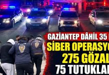 Gaziantep dahil 35 ilde siber operasyon: 275 gözaltı, 75 tutuklama