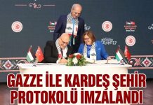 İmzalar atıldı: Gaziantep ile Gazze kardeş şehir oldu
