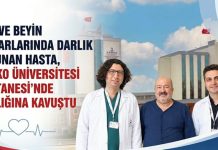 Gaziantep’te şah ve beyin damarlarında darlık bulunan hasta sağlığına kavuştu