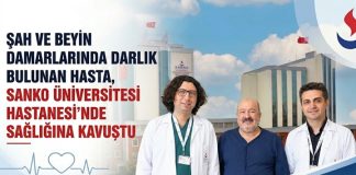 Gaziantep’te şah ve beyin damarlarında darlık bulunan hasta sağlığına kavuştu