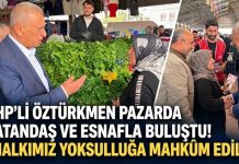Öztürkmen: “Gaziantep’te vatandaş pahalılıktan, esnaf ise satış yapamamaktan şikâyetçi”
