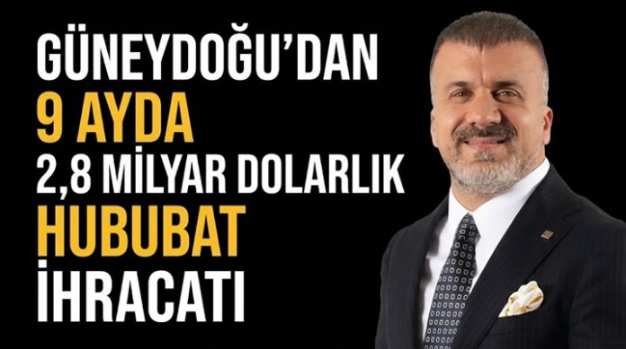 Tarladan dünya sofralarına: Güneydoğu'dan 9 ayda 2,8 milyar dolarlık hububat ihracatı