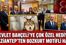 MHP Gaziantep İl Başkanı Kılıç’tan Devlet Bahçeli’ye çok özel hediye