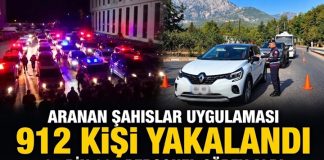 Türkiye genelinde aranan kişilere operasyon: 912 kişi yakalandı!