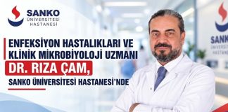Uzm. Dr. Rıza Çam, SANKO Üniversitesi Hastanesi’nde hasta kabulüne başladı