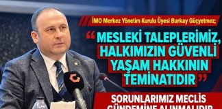Güçyetmez: “Yapı güvenliği ve mühendis hakları yasal güvenceye kavuşturulmalı”